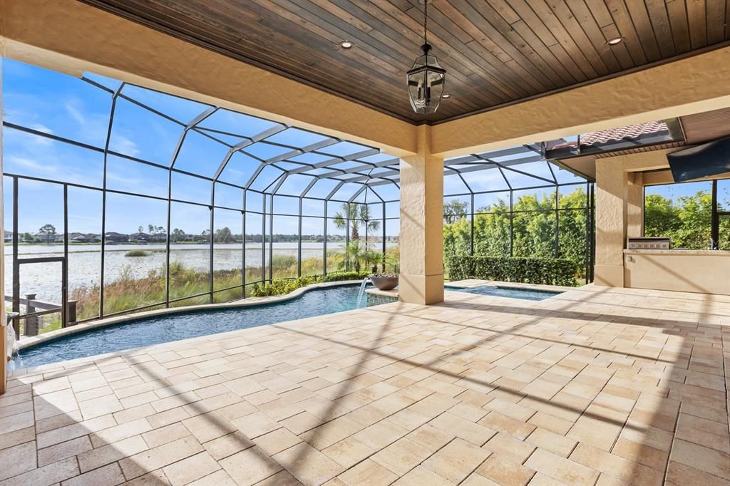 Glass Ceilings, Interior, Pool, Recessed Lighting, Sun Room, Water, Wooden Ceilings