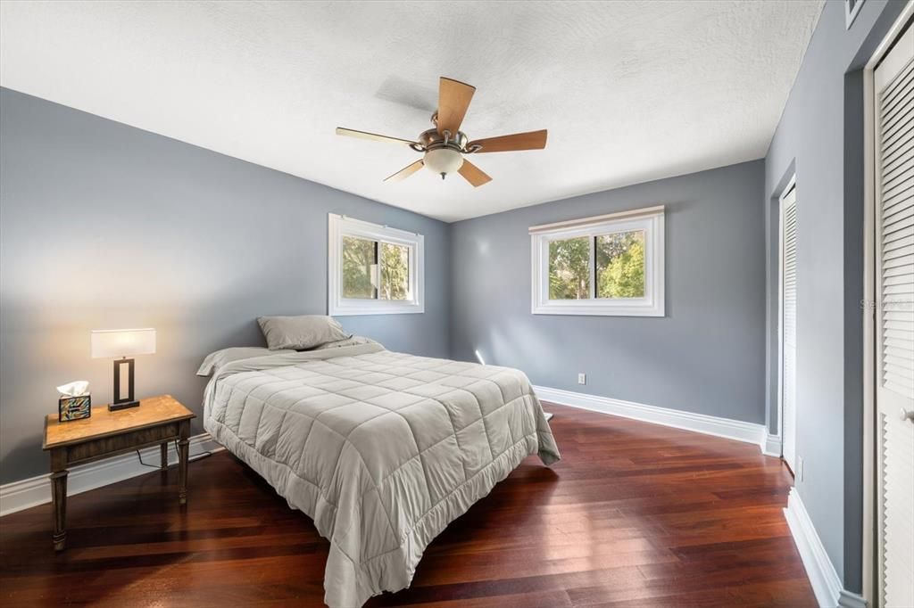 Bedroom, Interior, Wood Texture Flooring