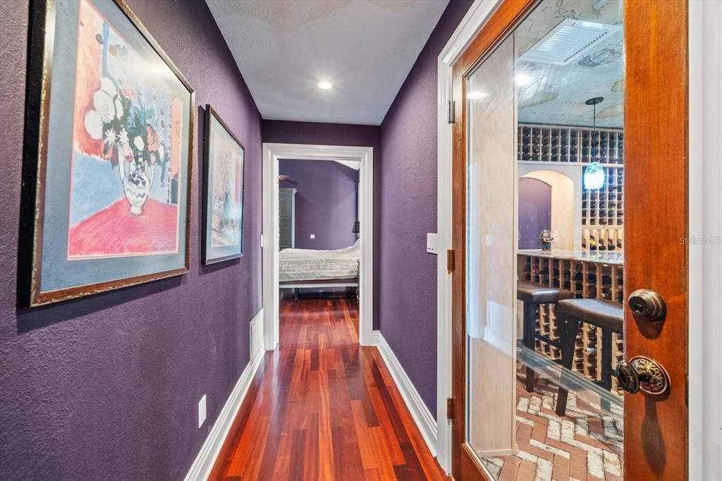 Interior, Recessed Lighting, Wine Storage, Wood Texture Flooring