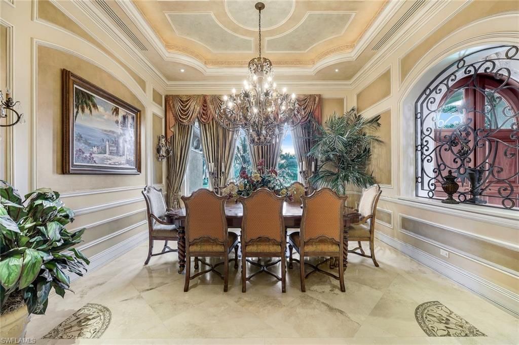 Chandelier, Dining room, Interior, Recessed Lighting