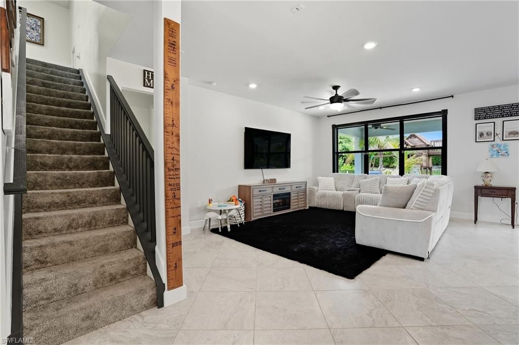Interior, Living room, Recessed Lighting