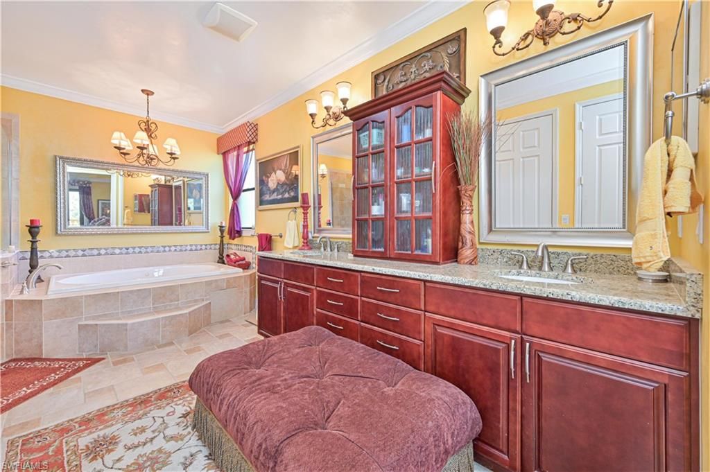 Bathroom, Chandelier, Dual Sink Vanities, Interior