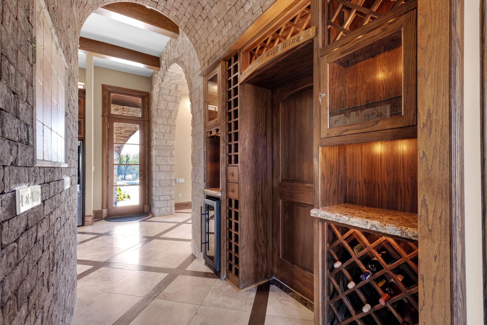 Interior, Wine Storage, Wooden Walls