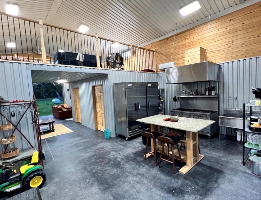 Interior, Kitchen, Wooden Walls
