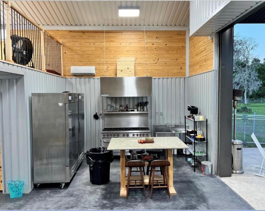 Dining room, Interior, Kitchen, Stainless Steel Appliances, Wooden Walls