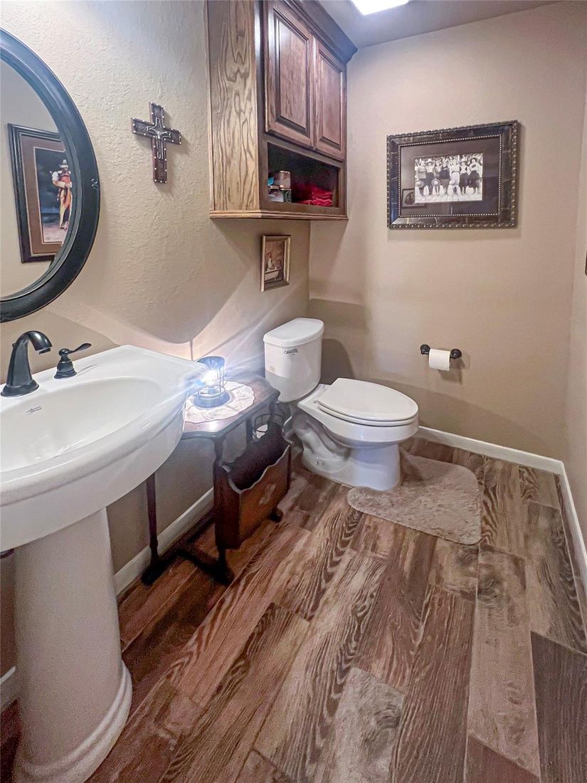 Bathroom, Interior, Wood Texture Flooring