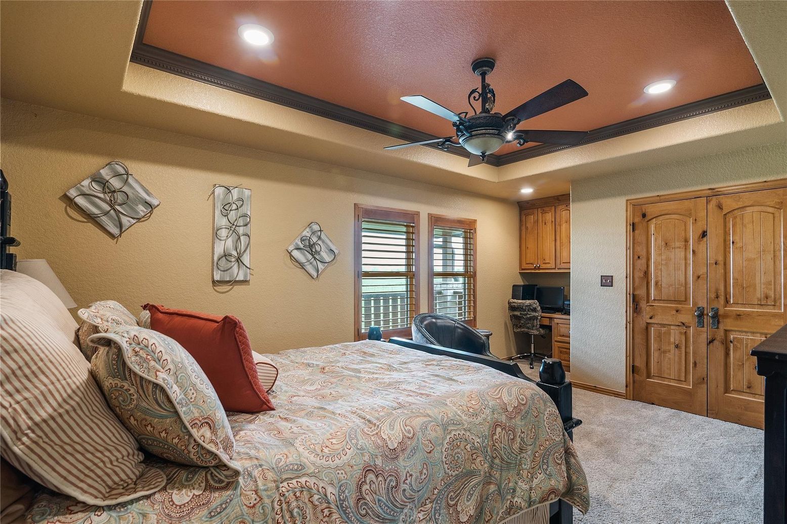 Bedroom, Interior, Recessed Lighting
