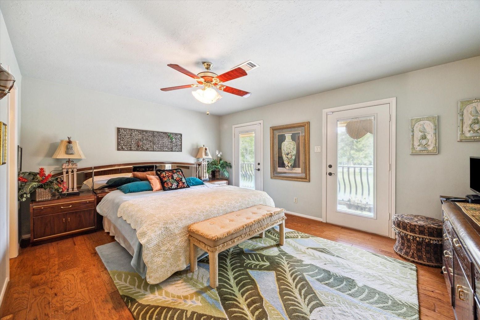 Bedroom, Interior, Wood Texture Flooring
