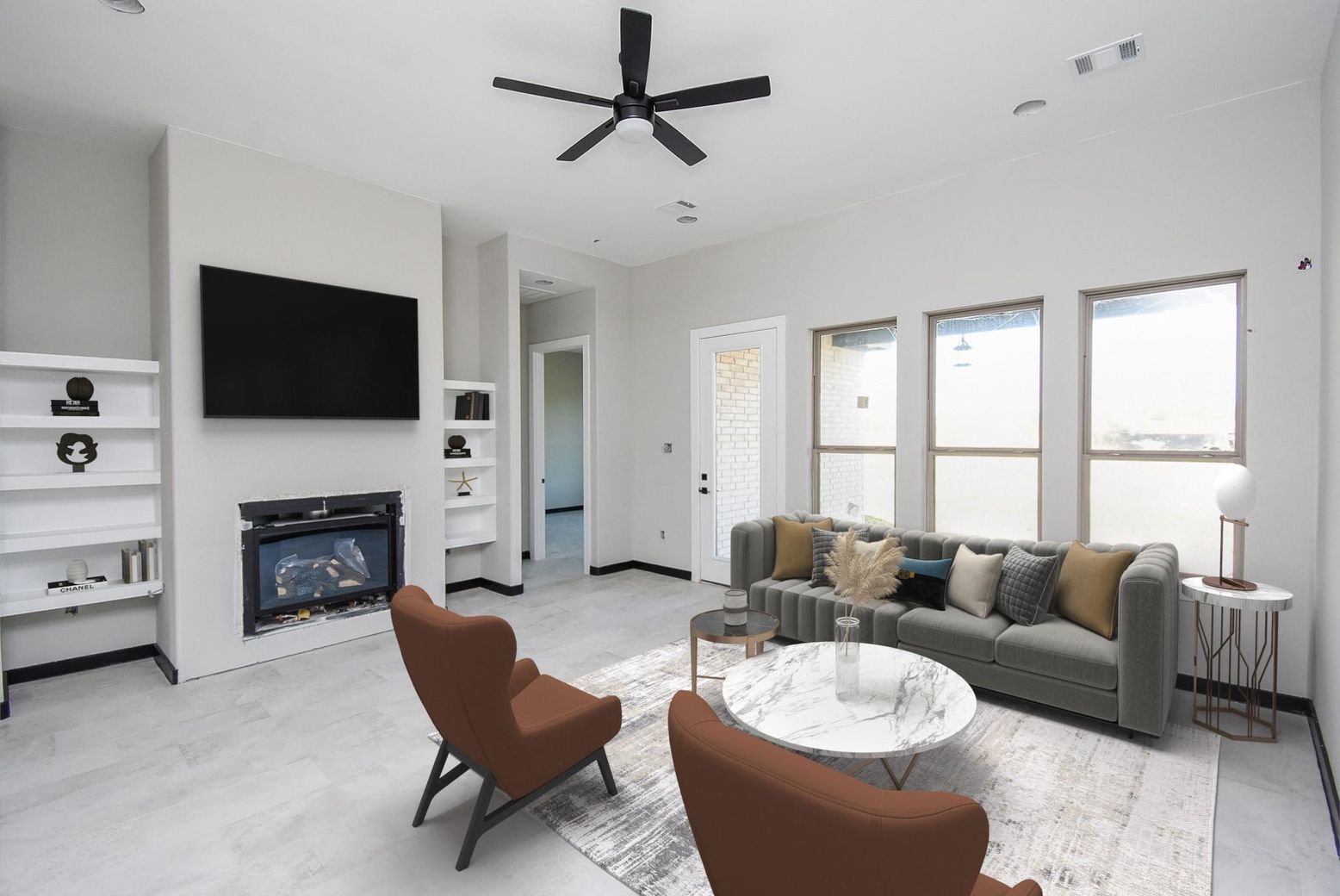Fireplace, Interior, Living room