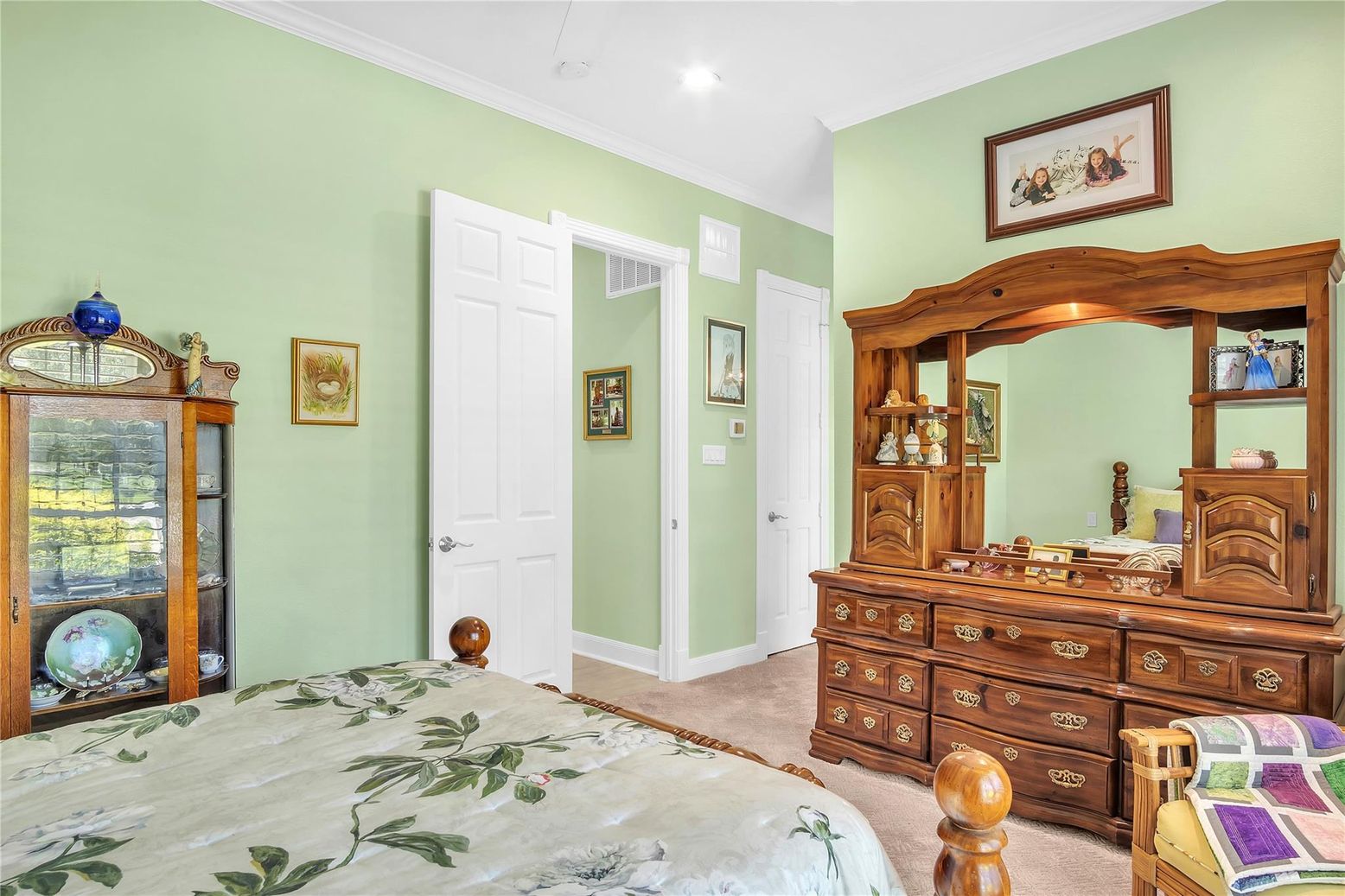 Bedroom, Interior, Recessed Lighting