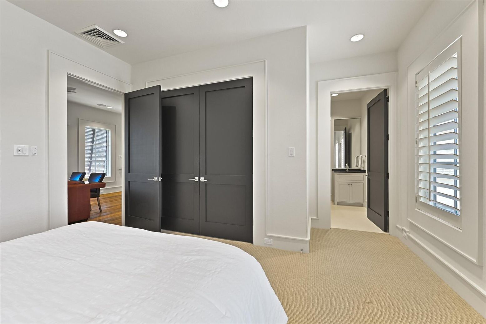 Bedroom, Interior, Recessed Lighting