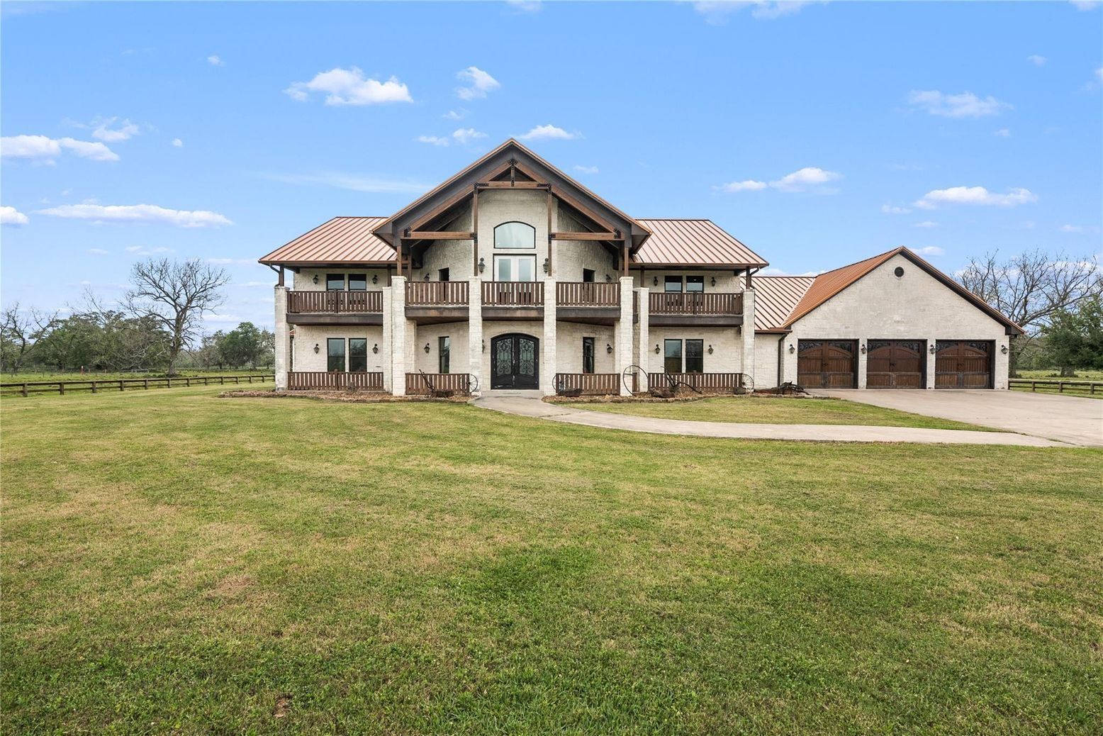 Attached, Backyard, Exterior, Facade, Brick Traditional
