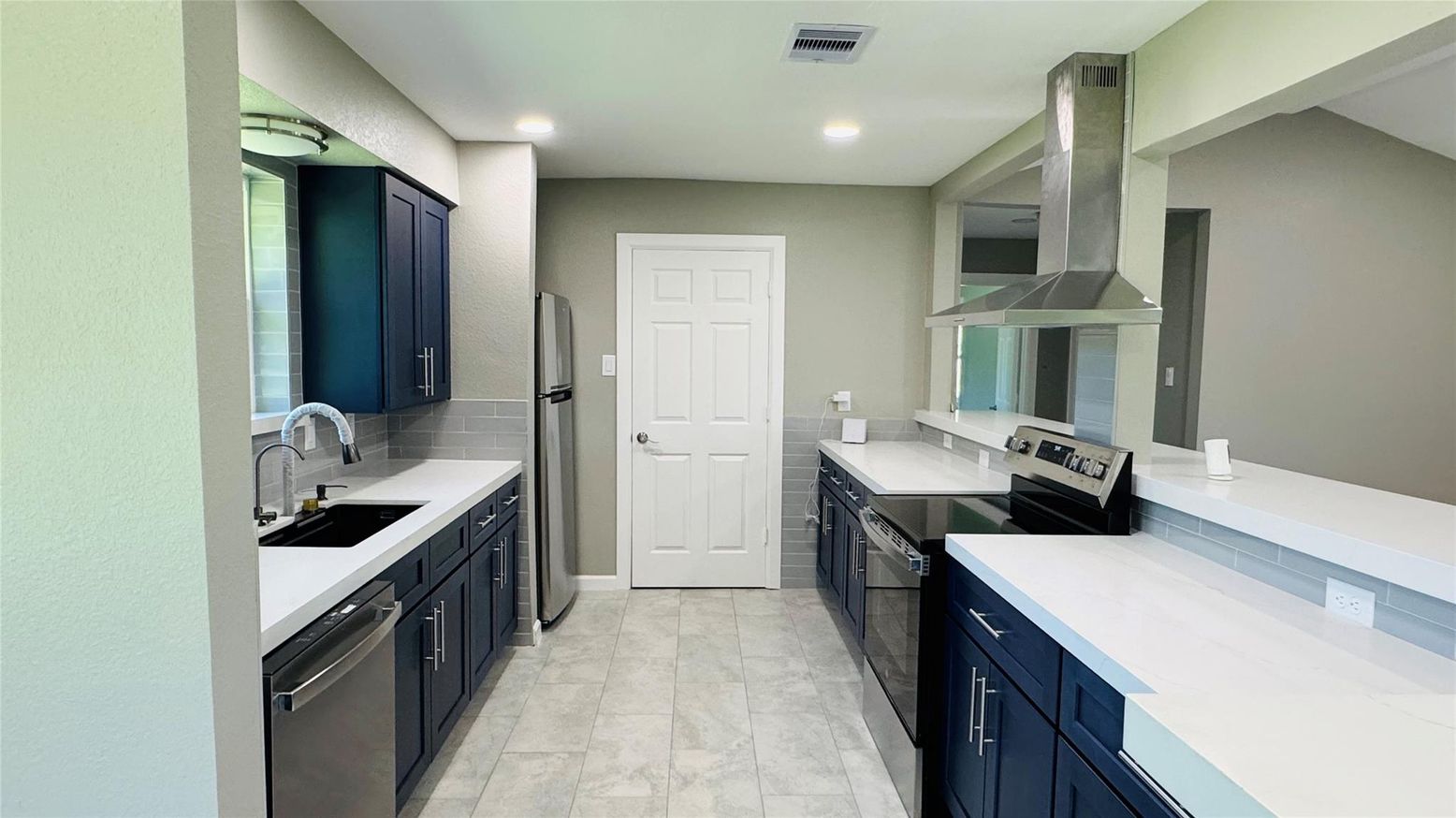 Interior, Kitchen, Recessed Lighting, Stainless Steel Appliances