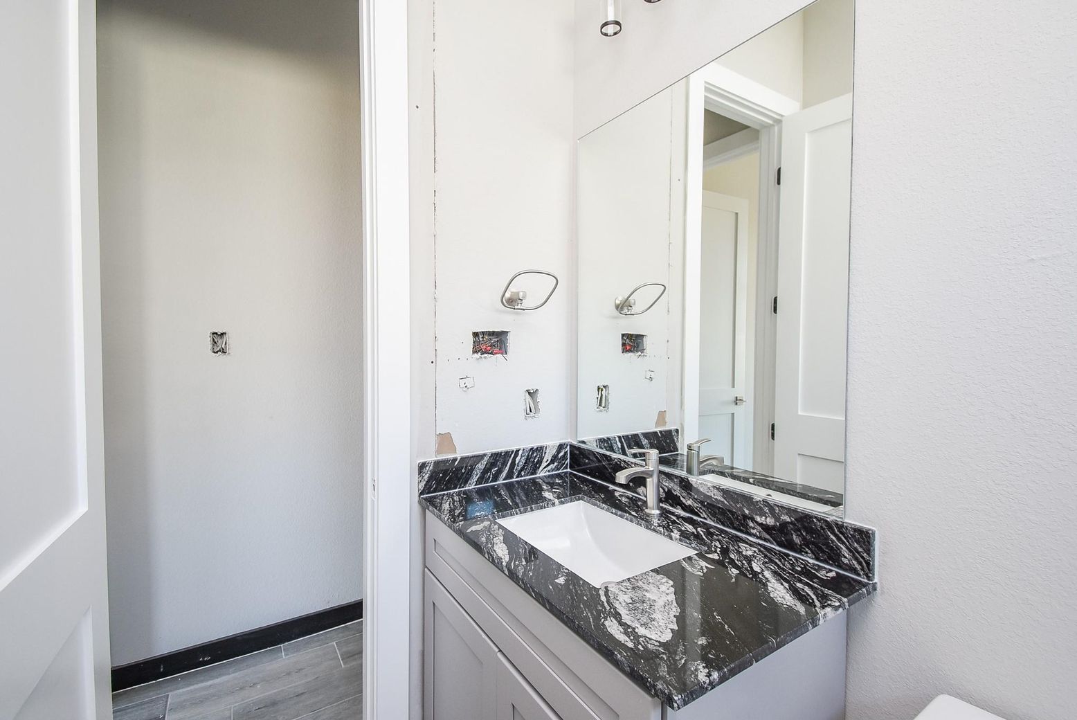 Bathroom, Interior, Wood Texture Flooring