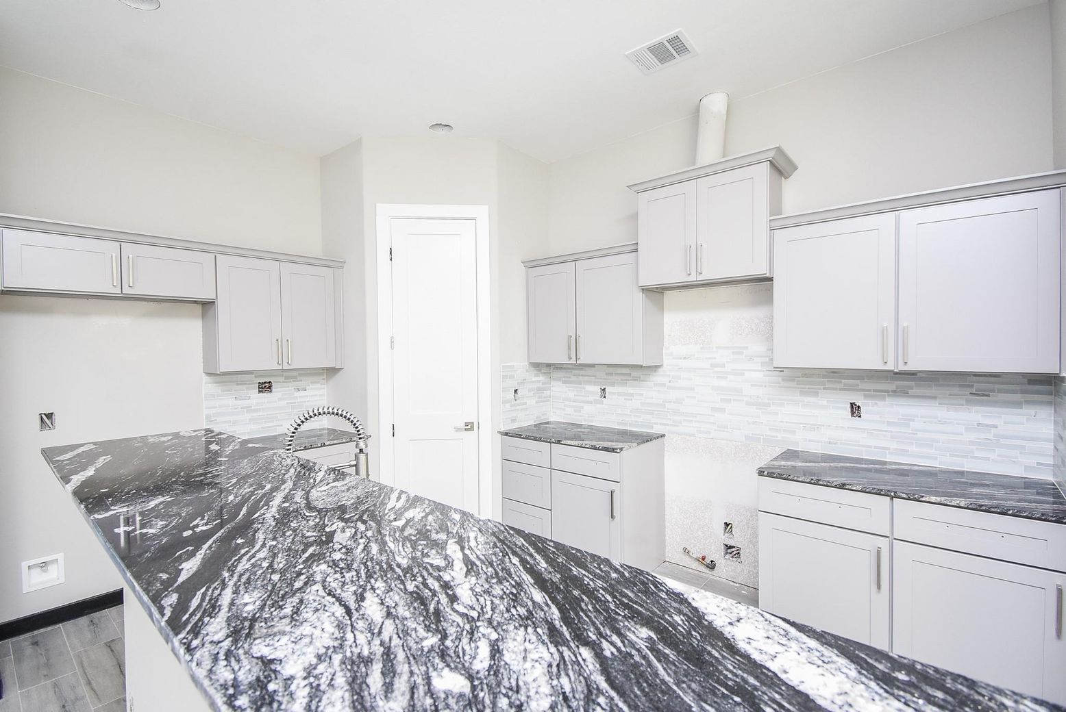 Interior, Kitchen, Wood Texture Flooring