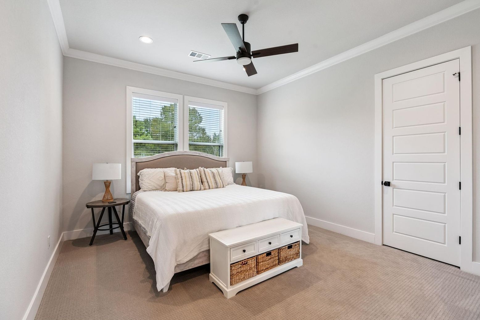 Bedroom, Interior, Recessed Lighting