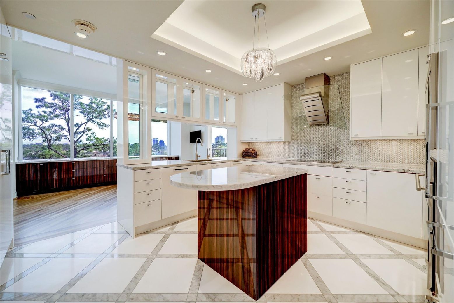 Chandelier, Interior, Kitchen, Pendant Lights, Recessed Lighting