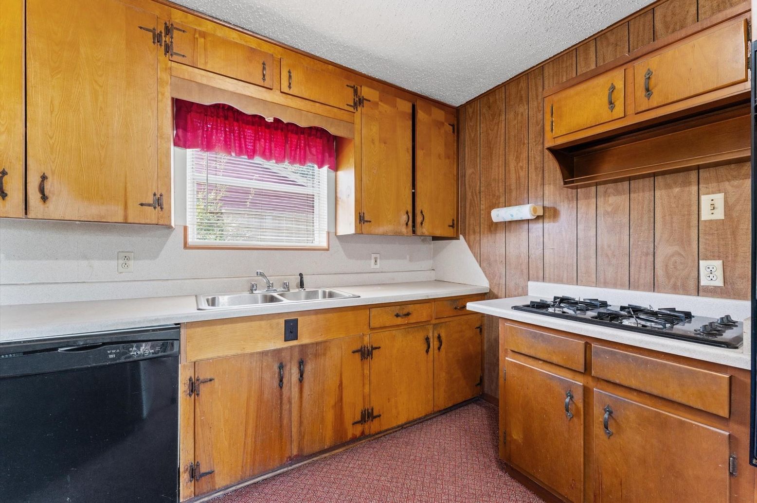 Interior, Kitchen, Wooden Walls