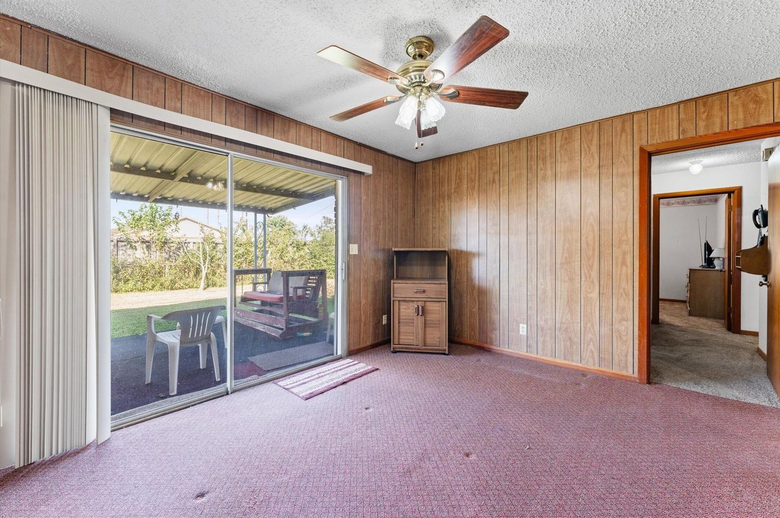 Empty room, Interior, Wooden Walls