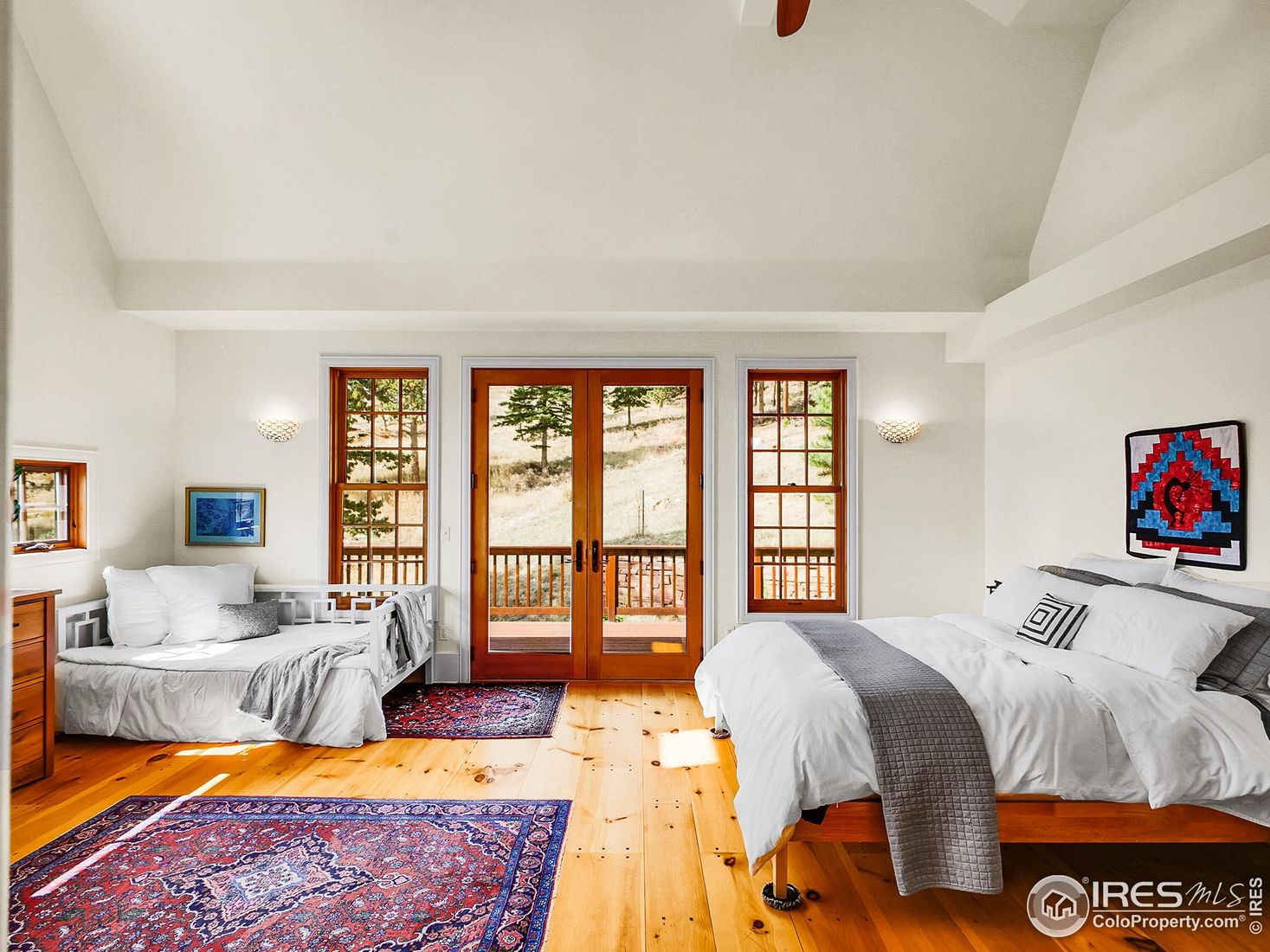 Bedroom, Interior, Wood Texture Flooring