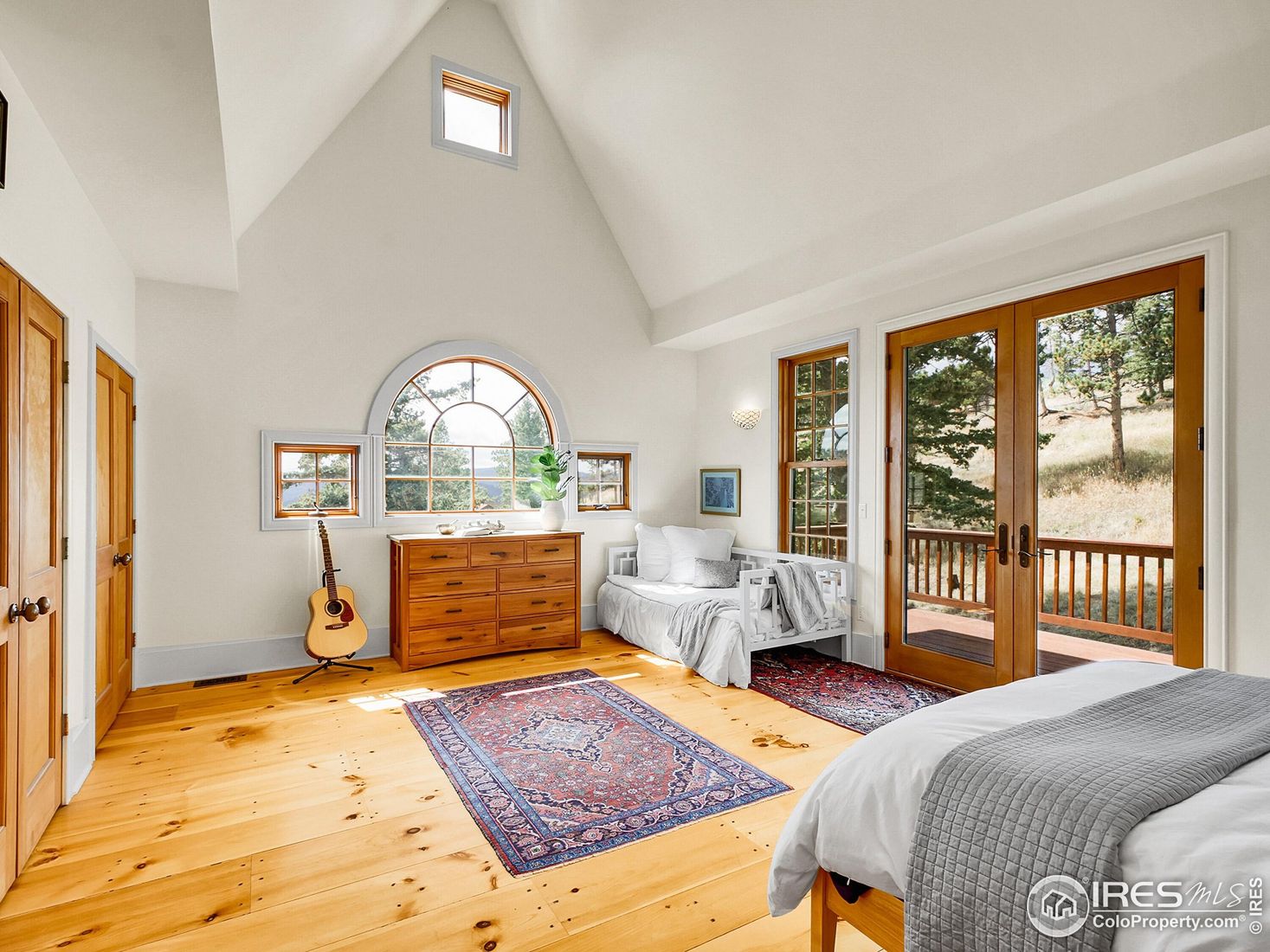 Bedroom, Interior, Wood Texture Flooring