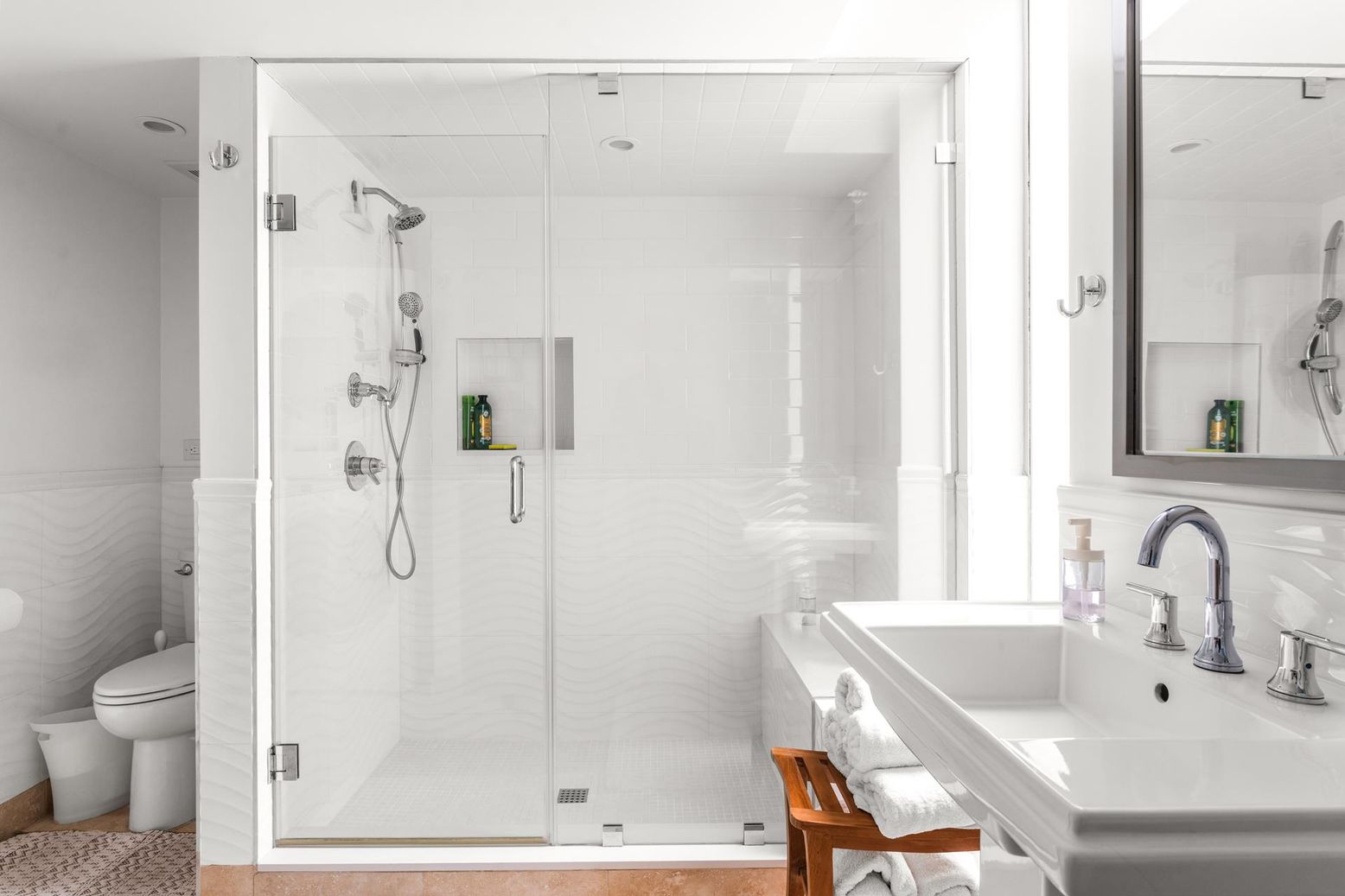 Bathroom, Glass Shower, Interior