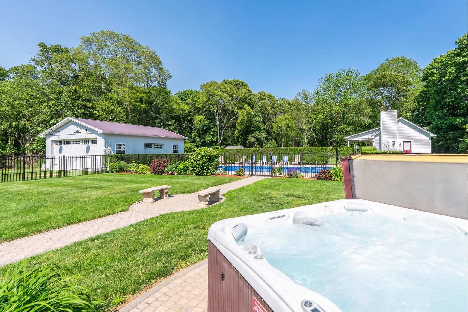 Backyard, Exterior, Hot Tub