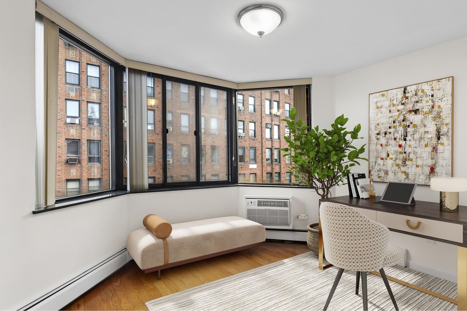 Home Office, Interior, Wood Texture Flooring