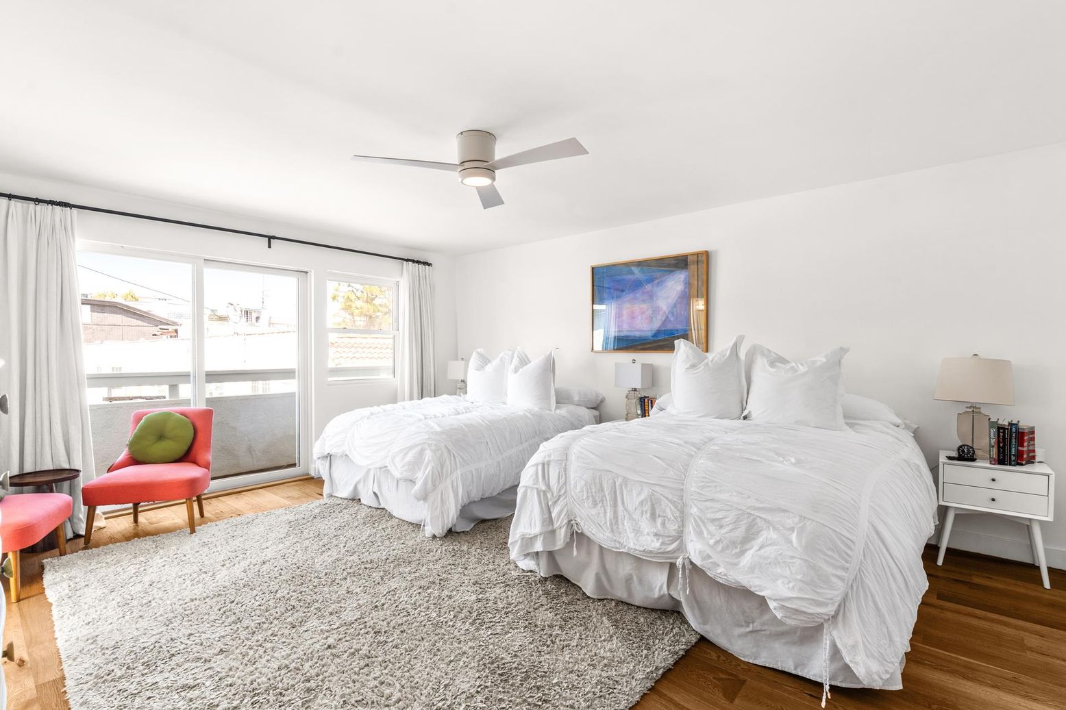 Bedroom, Interior, Wood Texture Flooring