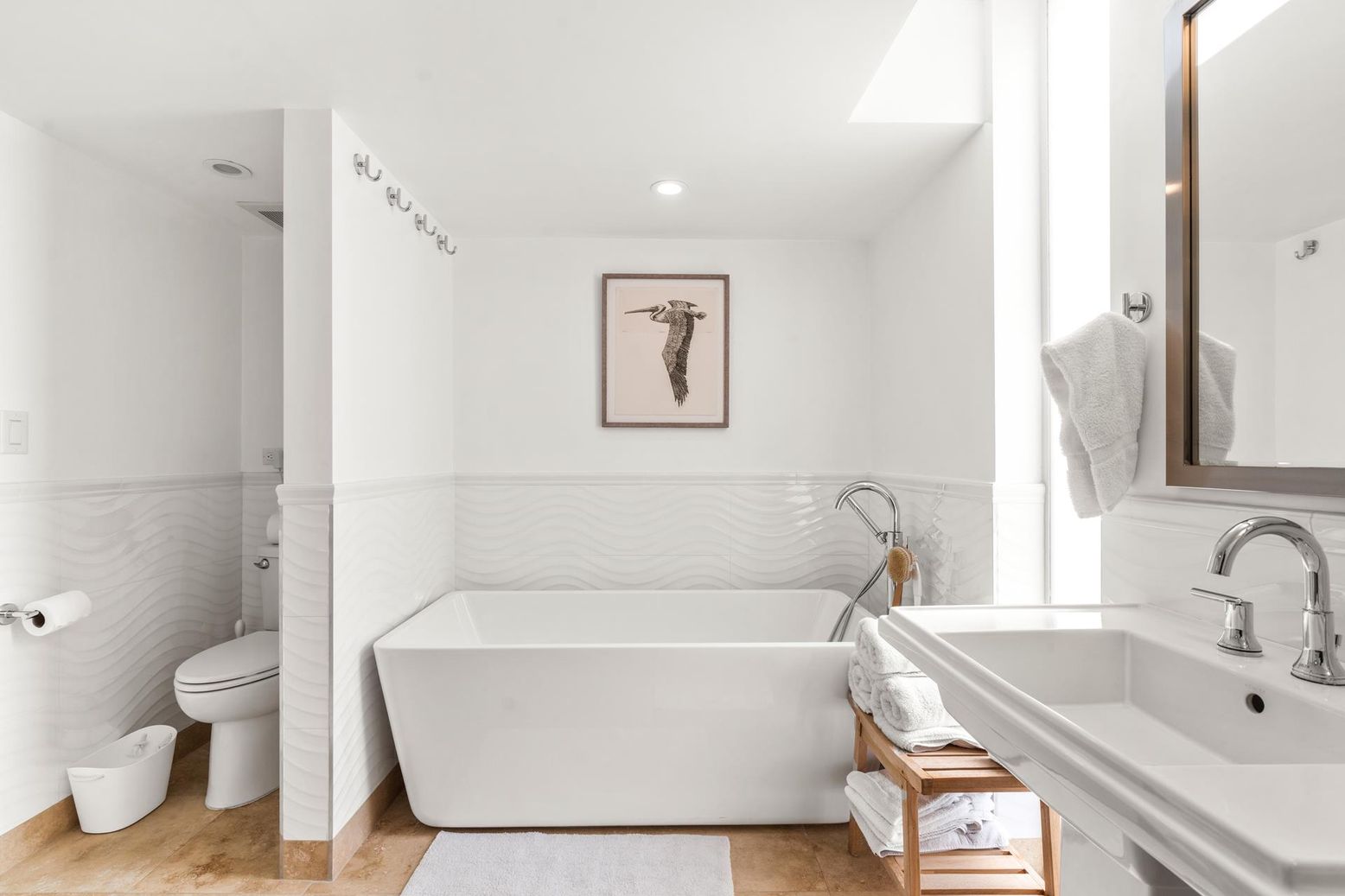 Bathroom, Free Standing Baths, Interior, Recessed Lighting