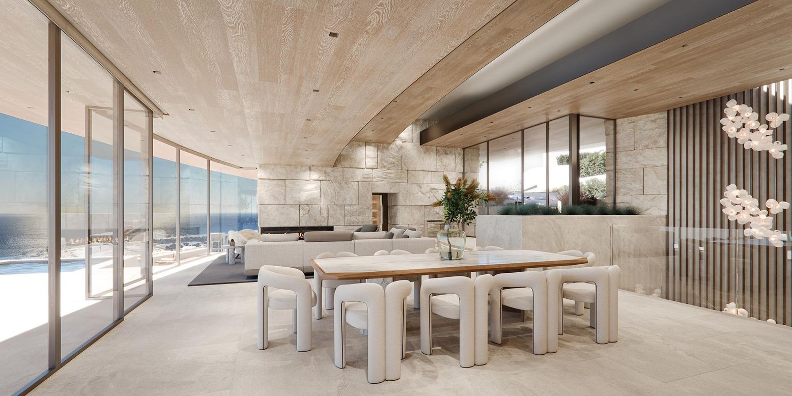 Dining room, Interior, Living room, Stone Walls, Wooden Ceilings