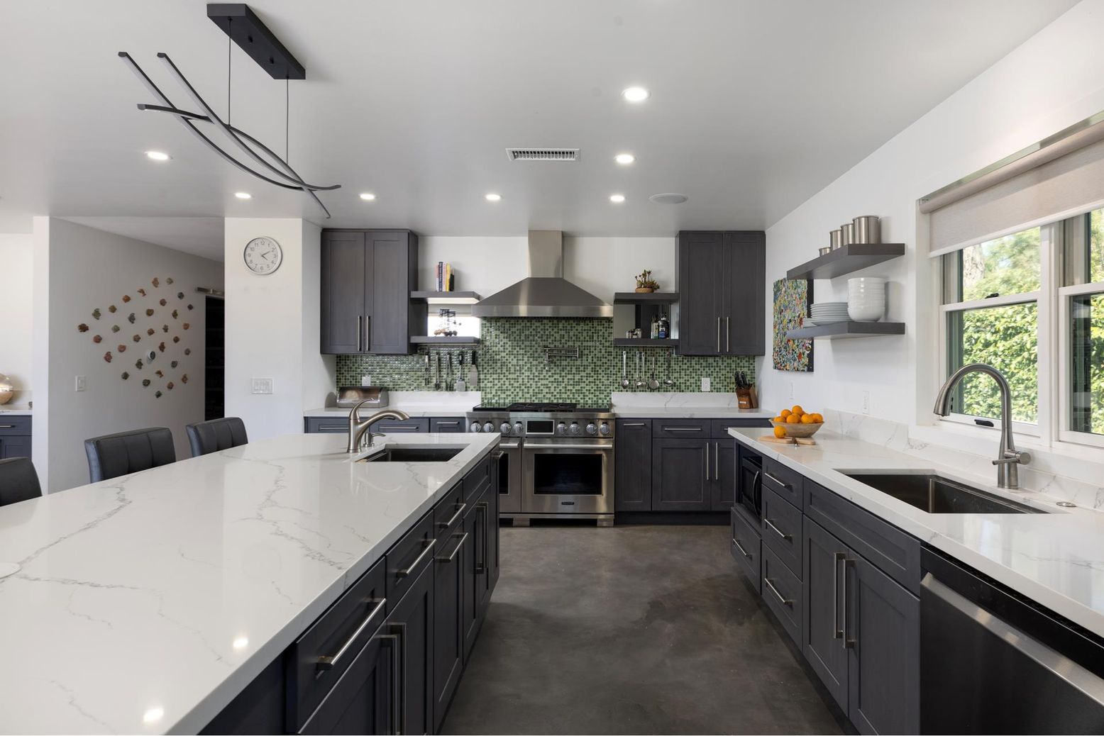 Interior, Kitchen, Recessed Lighting, Stainless Steel Appliances