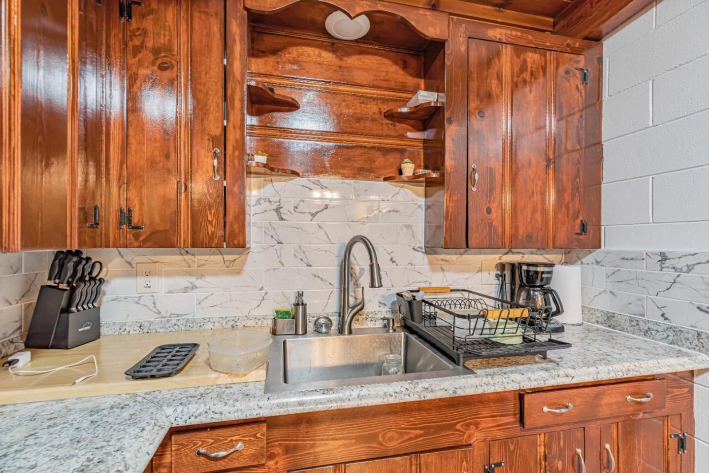 Interior, Kitchen, Marble Walls