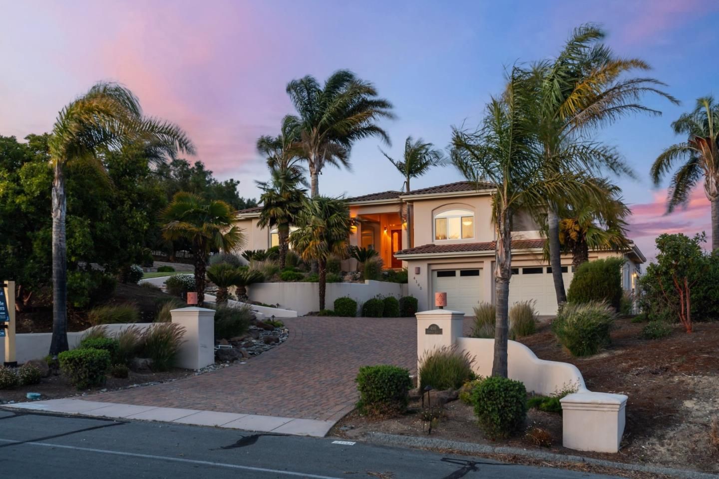 Attached, Backyard, Exterior, Facade, Mediterranean