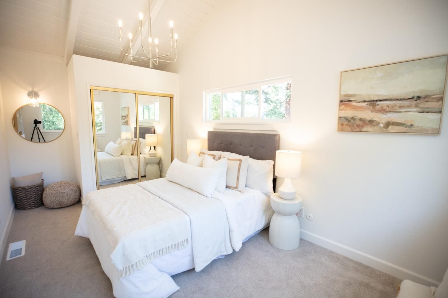Bedroom, Chandelier, Interior