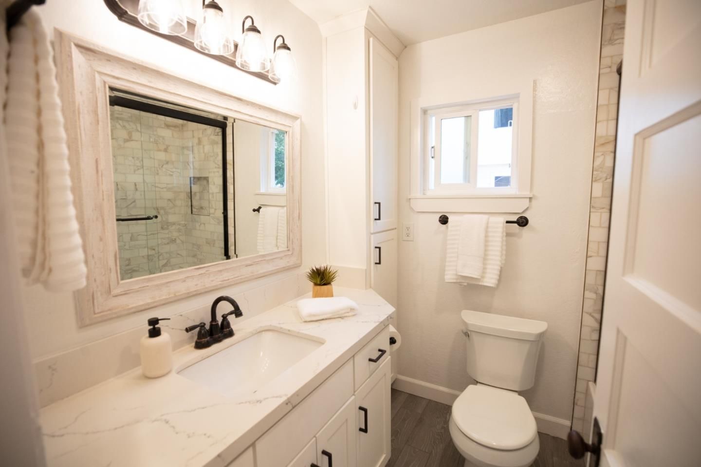 Bathroom, Interior, Wood Texture Flooring