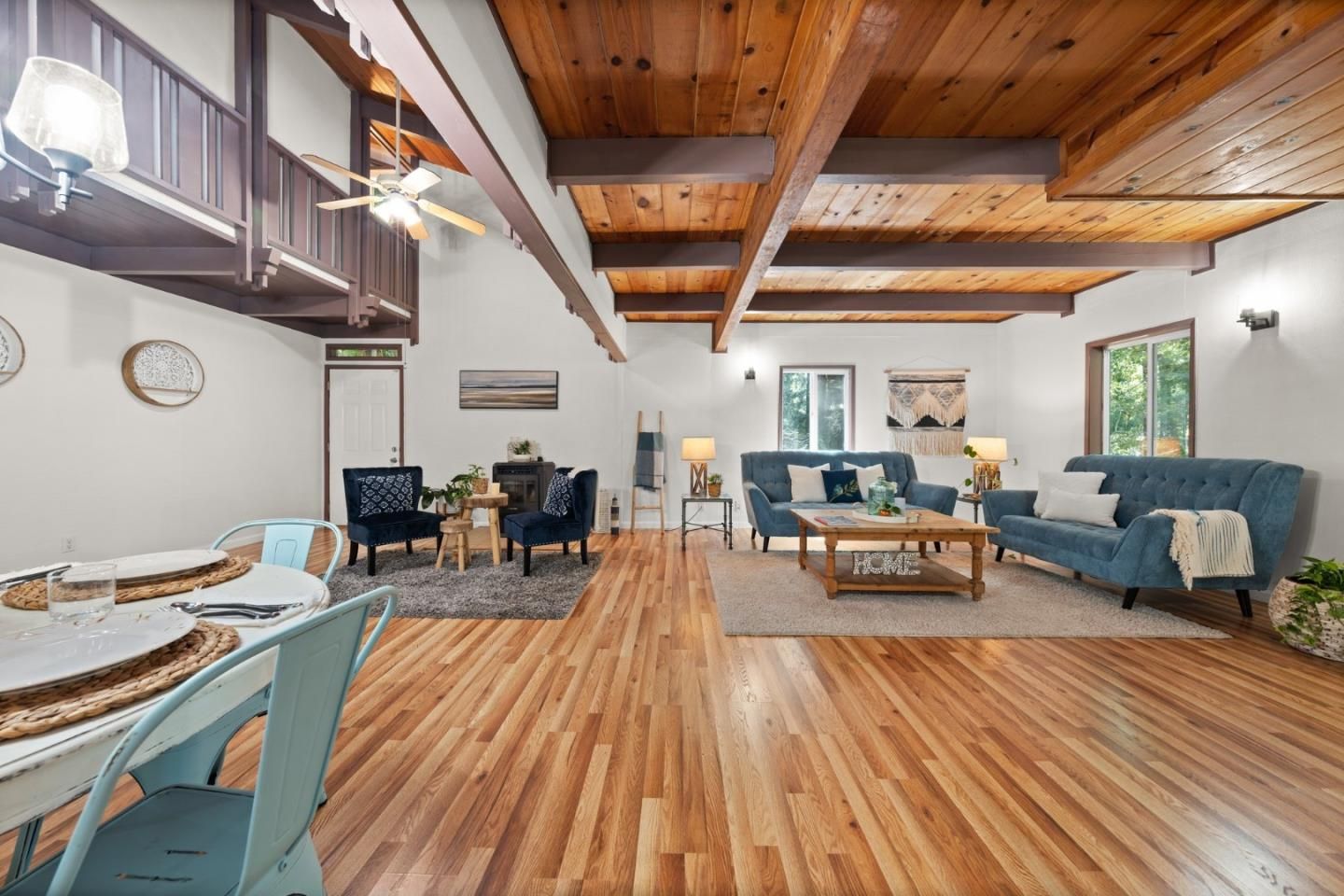 Interior, Living room, Wooden Beams, Wooden Ceilings, Wood Texture Flooring