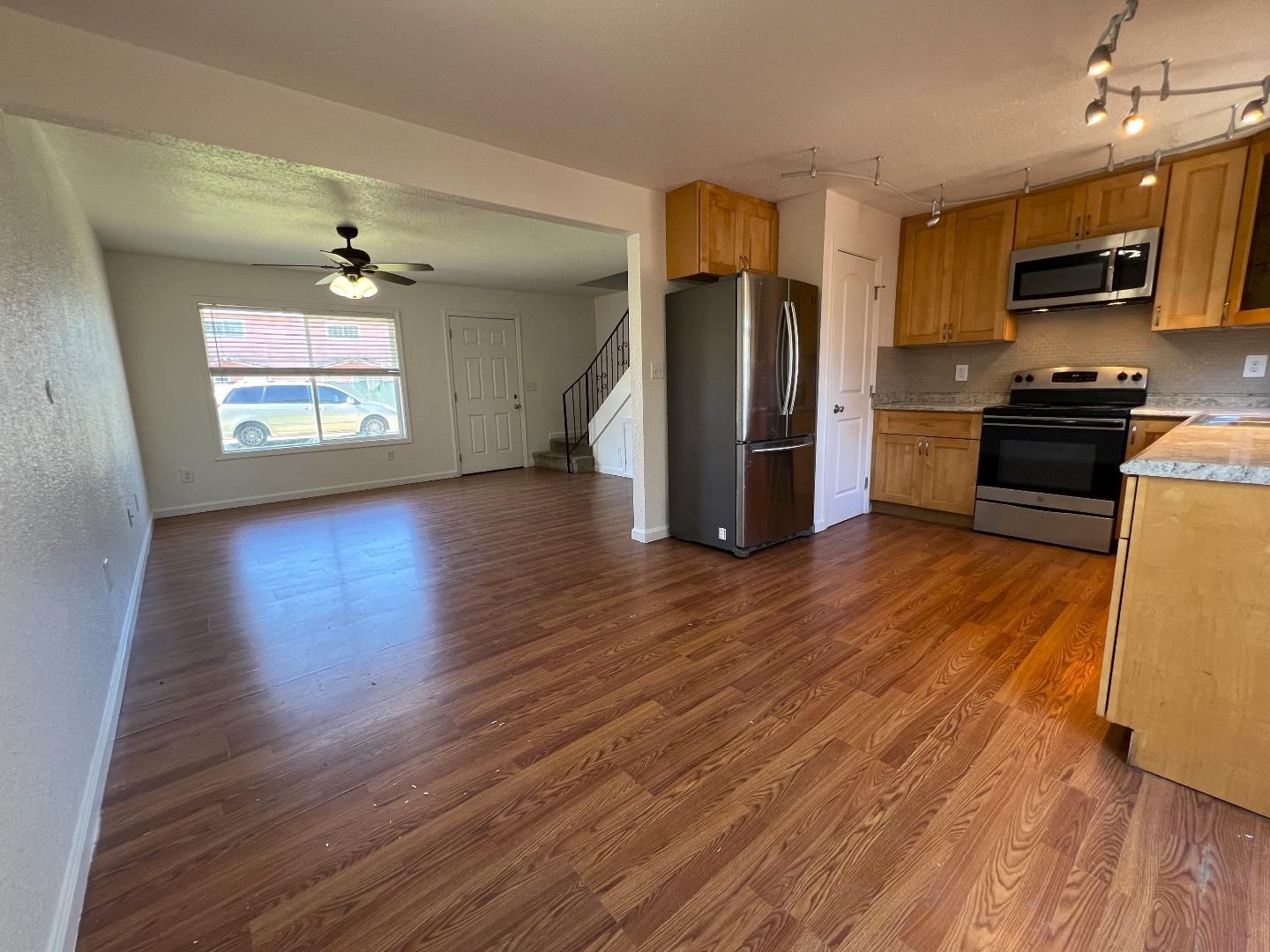 Interior, Kitchen, Wood Texture Flooring