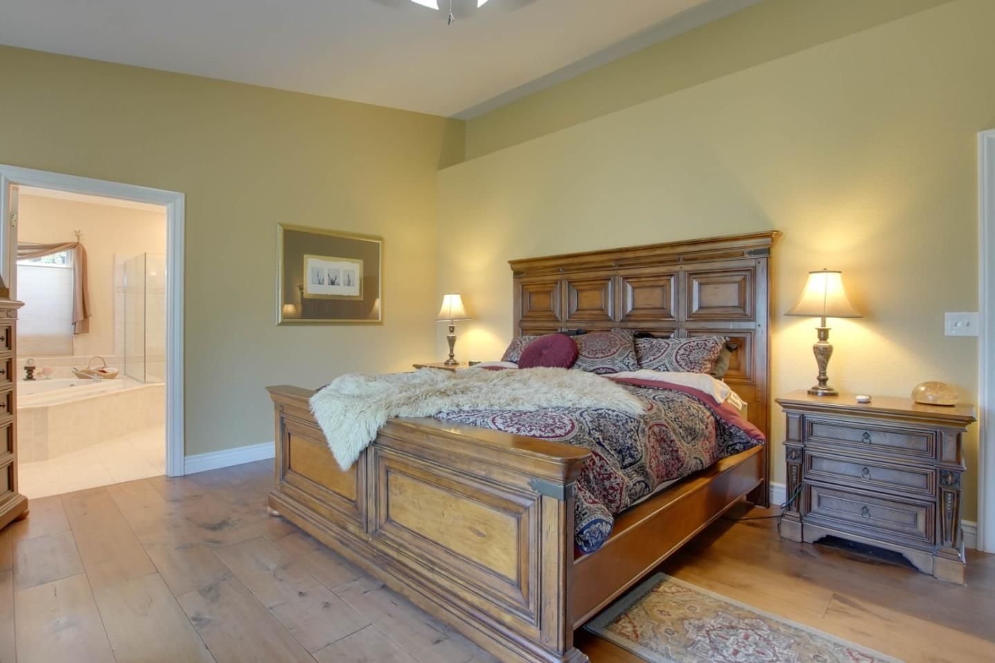 Bedroom, Interior, Wood Texture Flooring