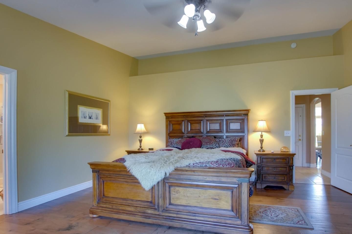 Bedroom, Interior, Wood Texture Flooring