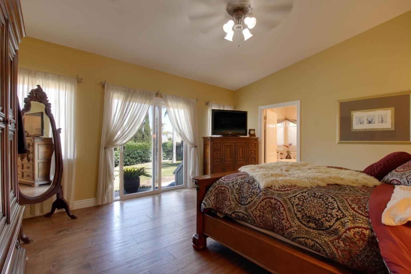 Bedroom, Interior, Wood Texture Flooring