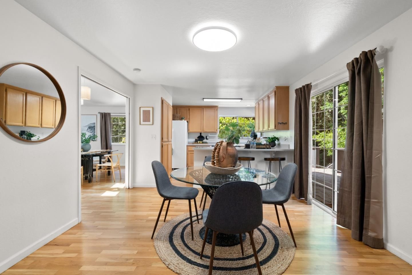 Dining room, Interior, Kitchen, Wood Texture Flooring