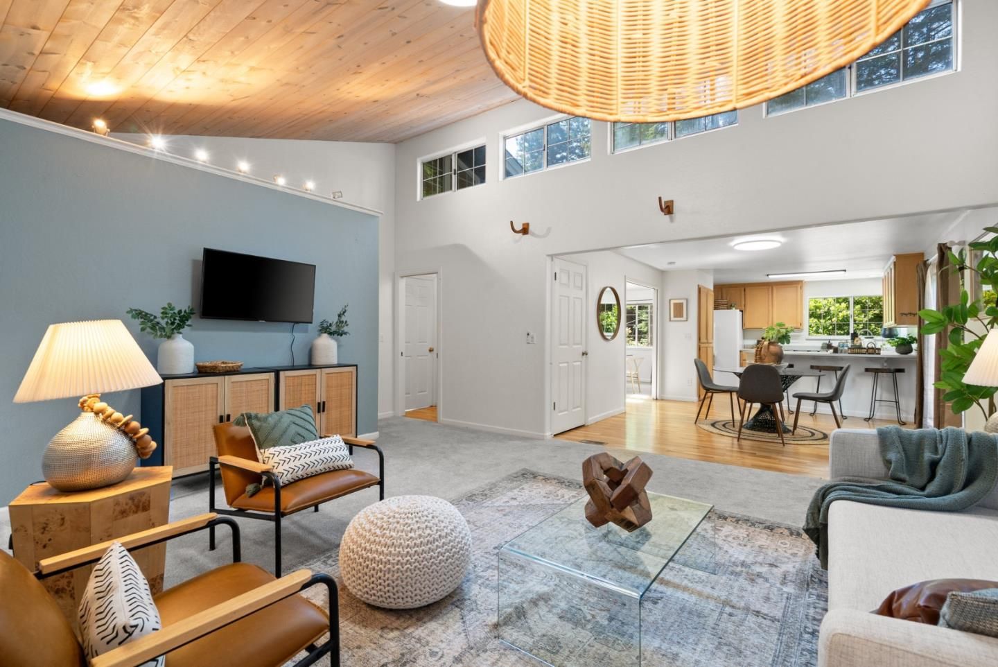 Dining room, Interior, Living room, Wooden Ceilings, Wood Texture Flooring