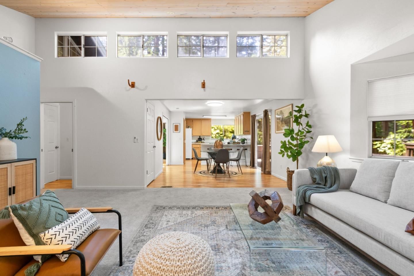 Dining room, Interior, Kitchen, Living room, Wooden Ceilings, Wood Texture Flooring