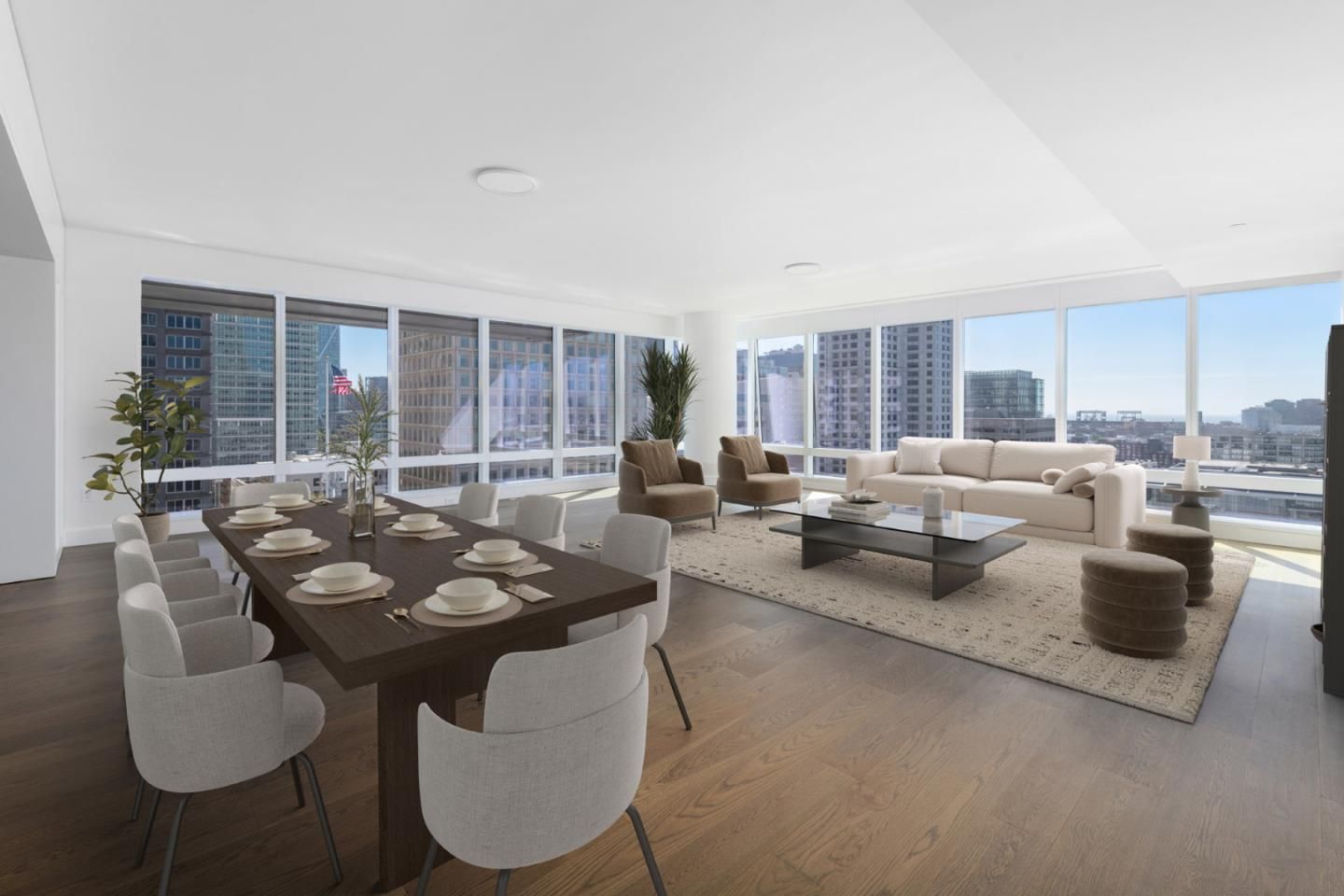 Dining room, Interior, Living room, Wood Texture Flooring