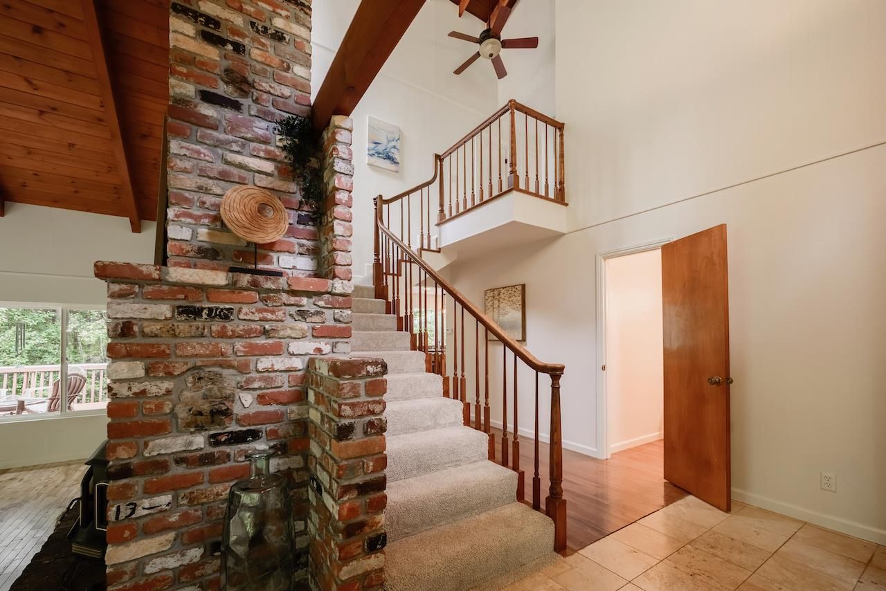 Fireplace, Interior, Stone Walls, Wood Texture Flooring