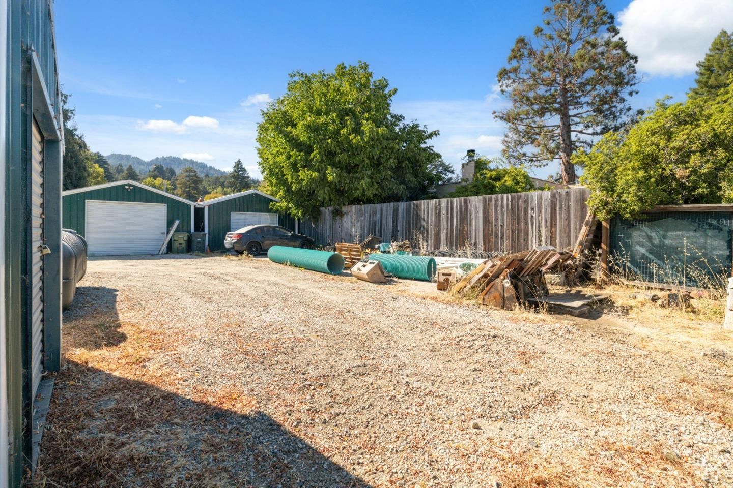 Backyard, Detached Garage, Exterior