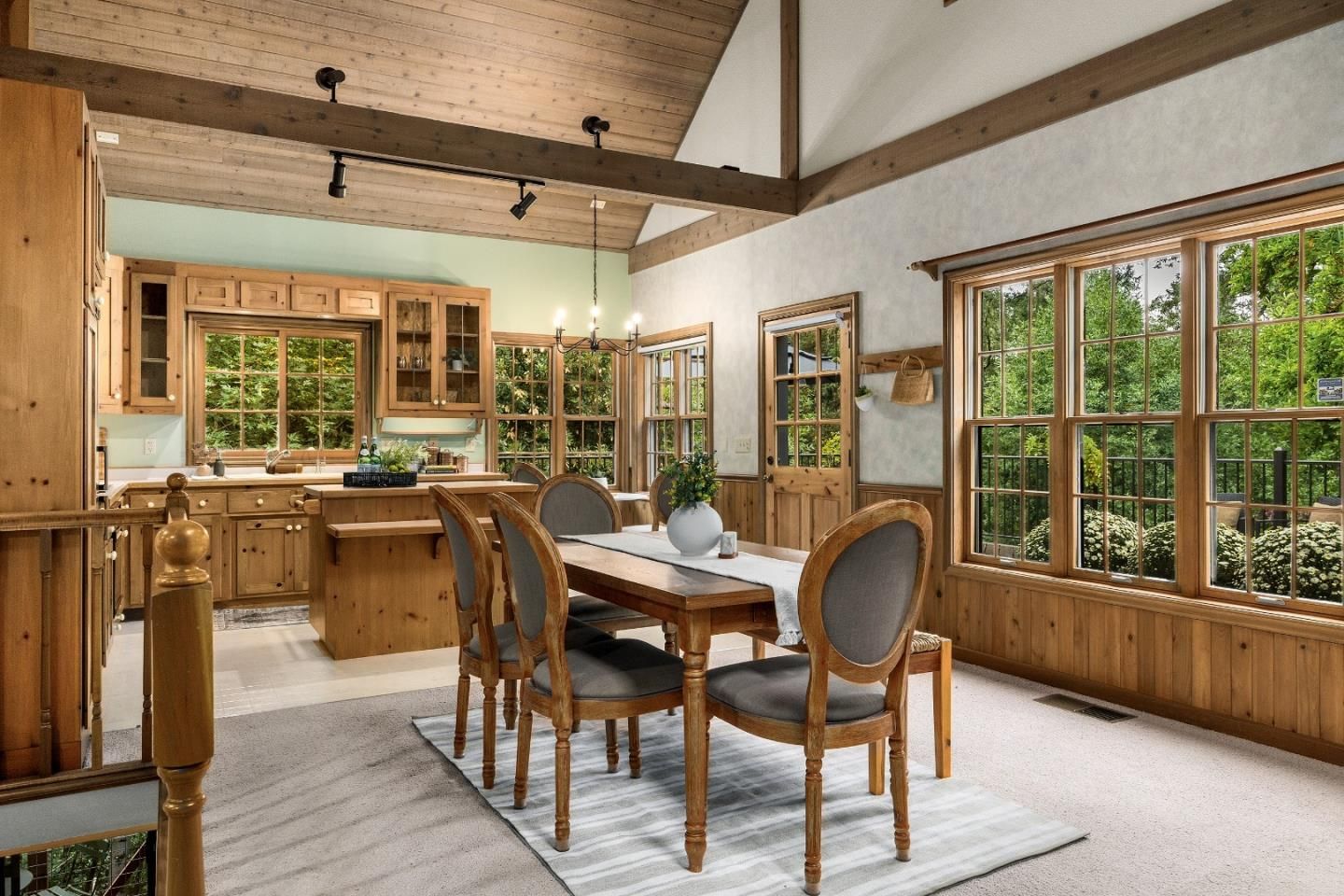 Dining room, Interior, Wooden Beams, Wooden Ceilings