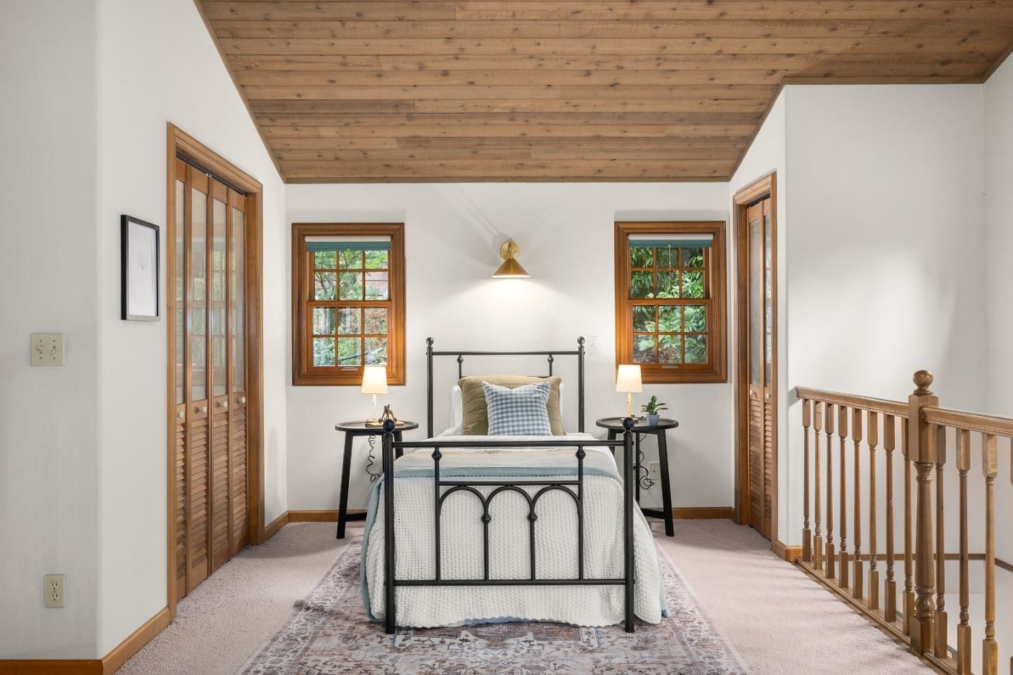 Bedroom, Interior, Wooden Ceilings
