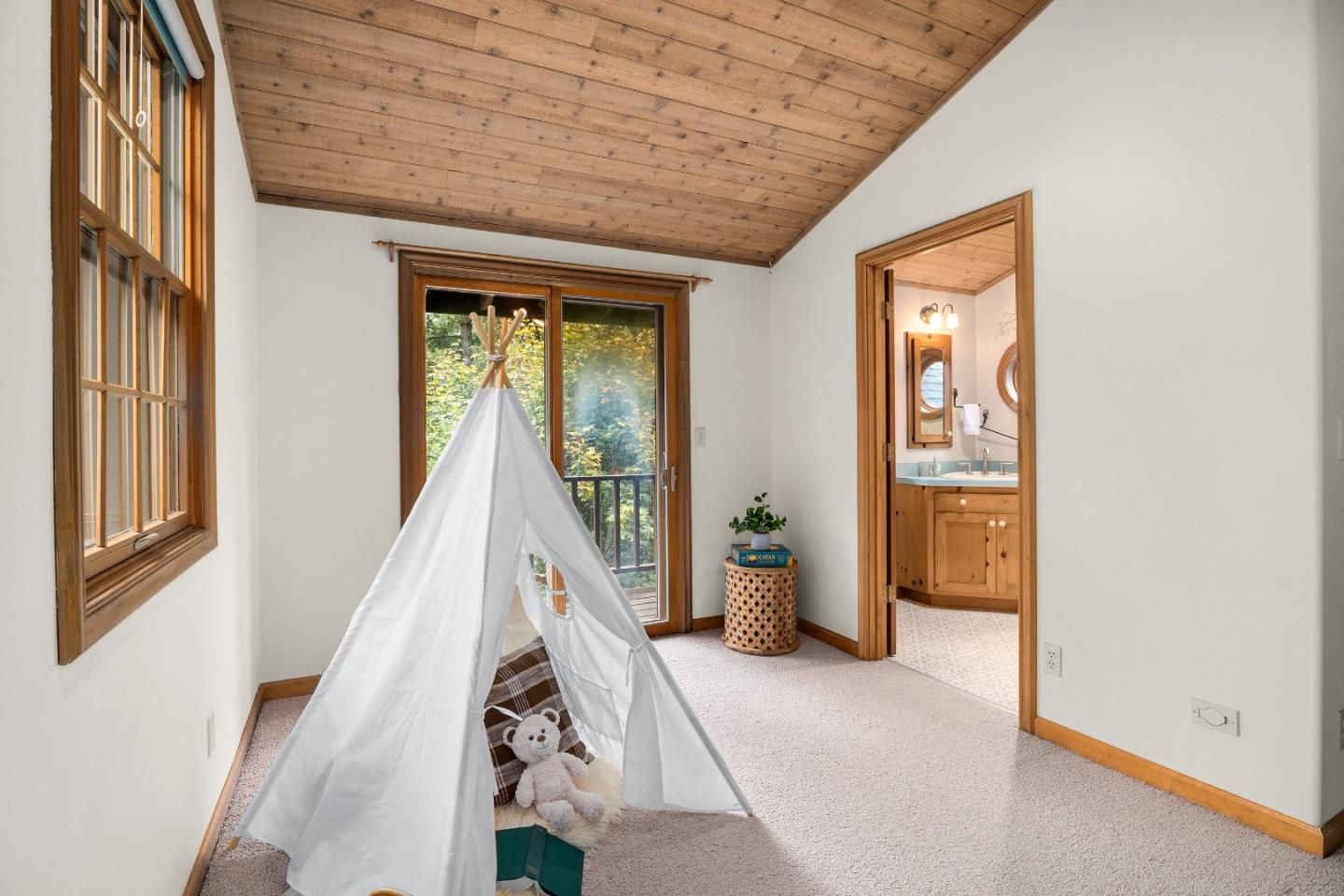Bathroom, Interior, Wooden Ceilings